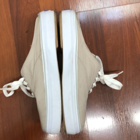 Keds Canvas Slip On Mule Skimmer Sneakers Size 5.5 Beige White - Picture 3 of 10